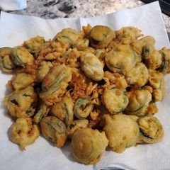 A picture of Fried Jalapeno Coins (Bottle Caps).
