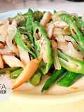 Tumis jamur lombok ijo