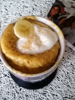 Una foto de Mug Cake de plátano