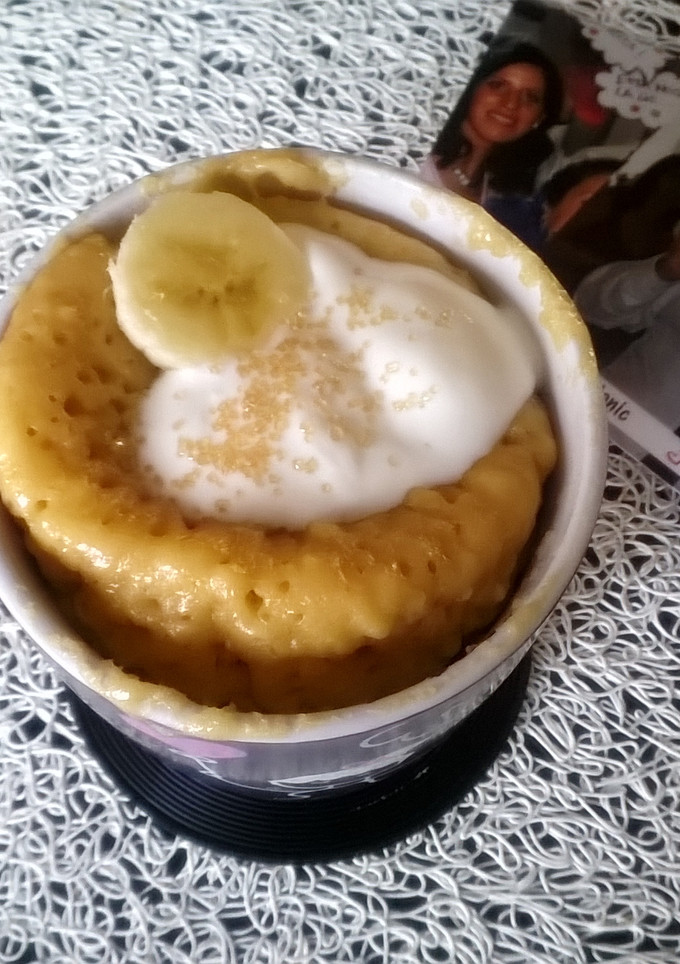 Una foto de Mug Cake de plátano