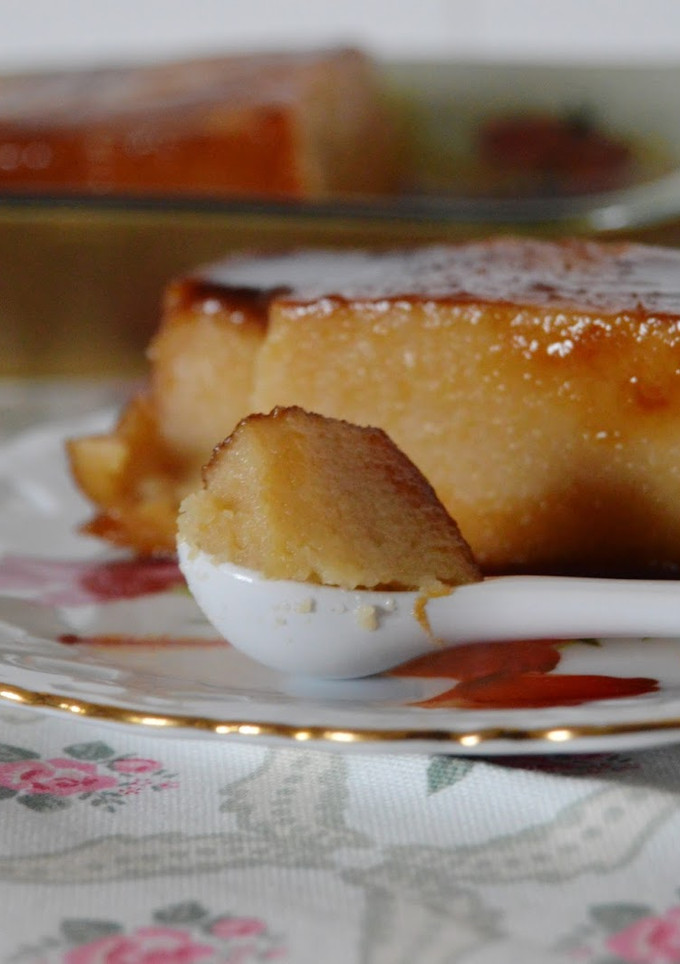 Una foto de Pudín de manzana y galletas (al microondas)