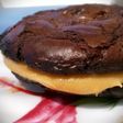 Galletas Brownie con crema de dulce de leche