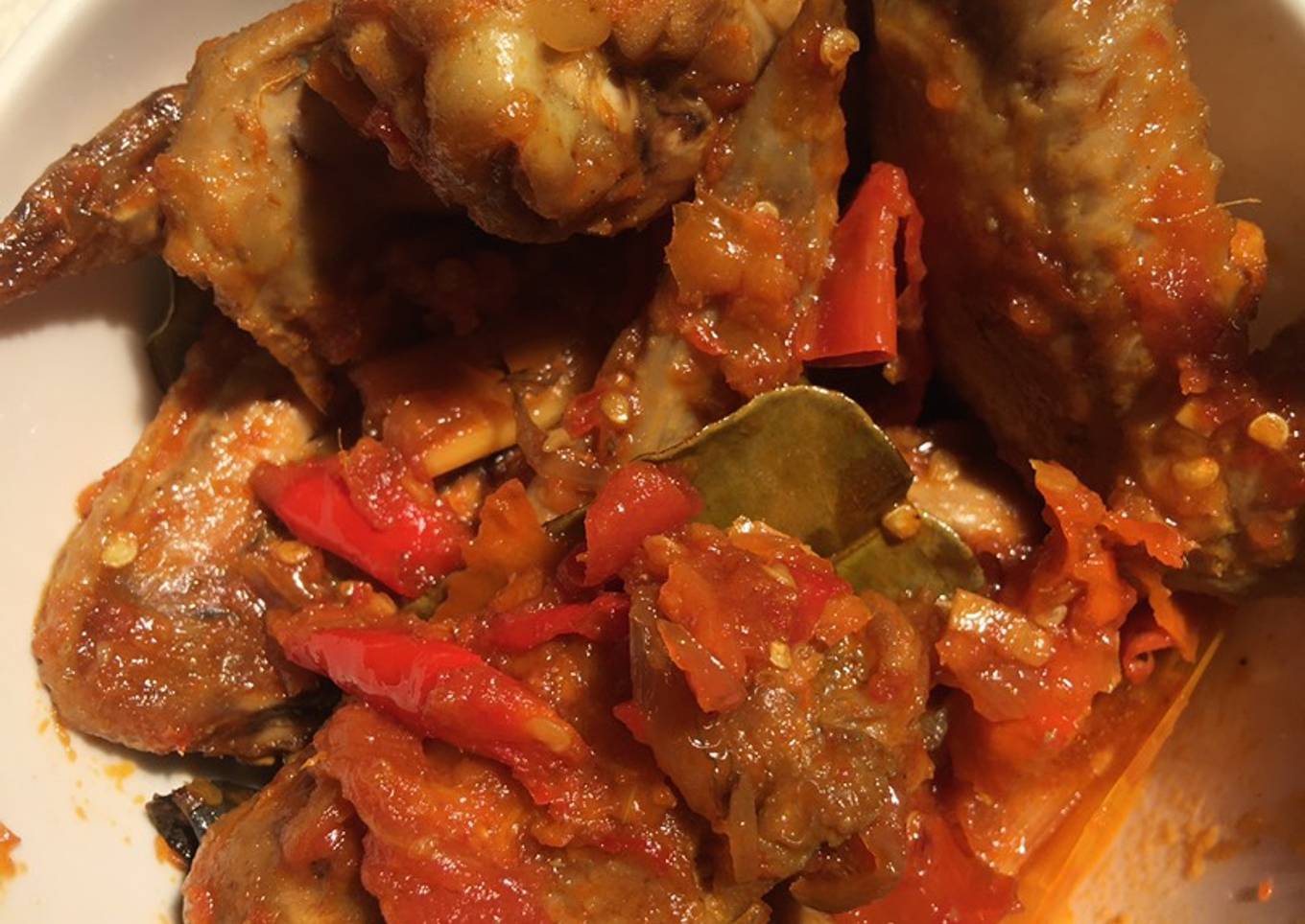 Rica-rica sayap ayam praktis dan sehat