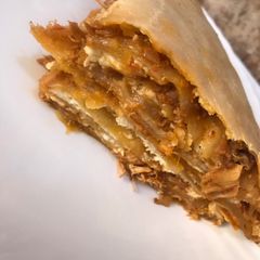 A picture of Homemade lasagna.