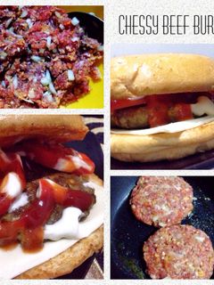 Foto resep Cheesy Beef Burger