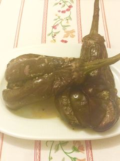 Una foto de Berenjenas fritas en conserva
