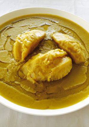 Una foto de Puré de habas secas con col (BISARA),بيصارة بالكرمب