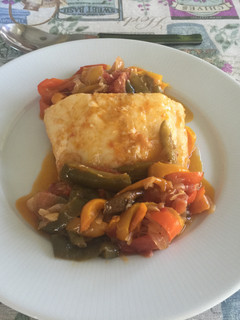 Una foto de Bacalao a la riojana "y a mi manera"