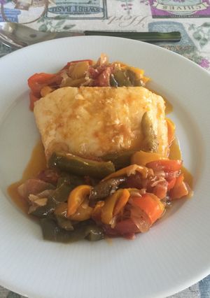 Una foto de Bacalao a la riojana "y a mi manera"