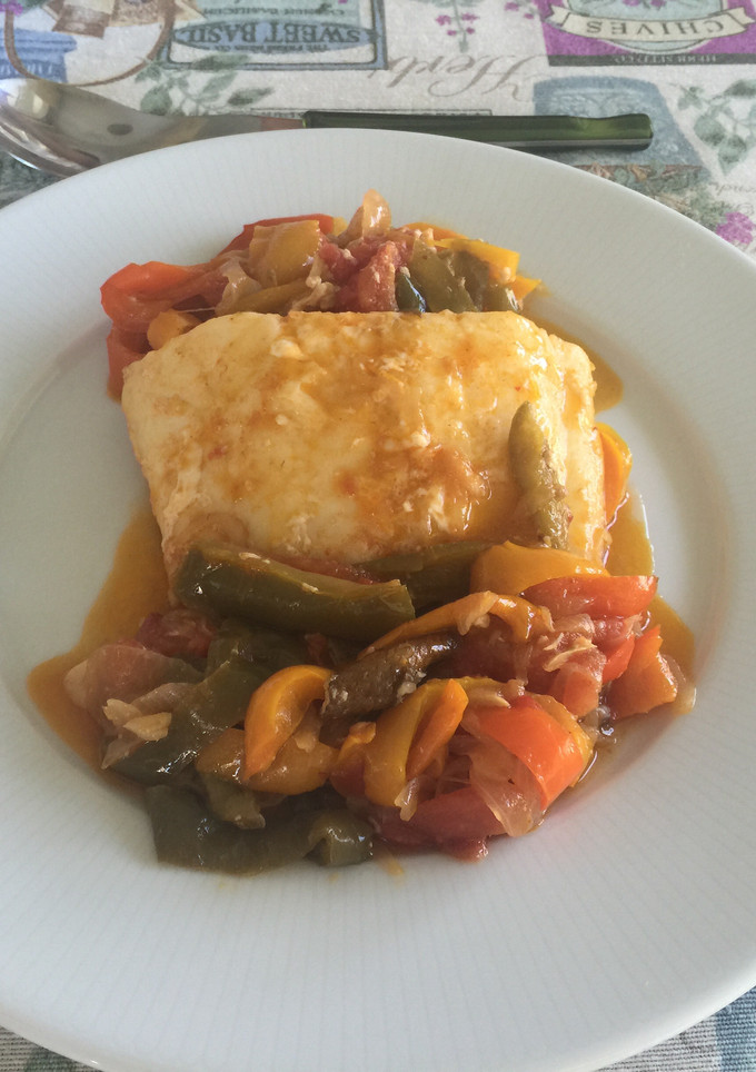 Una foto de Bacalao a la riojana "y a mi manera"