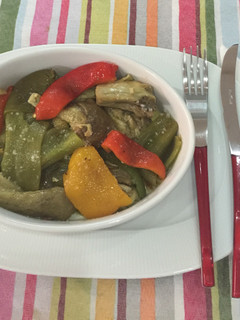 Una foto de Verduras asadas