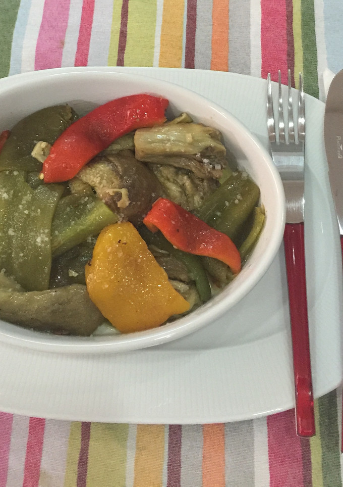 Una foto de Verduras asadas