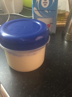 Una foto de Mahonesa de leche y sin huevo