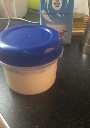 Una foto de Mahonesa de leche y sin huevo