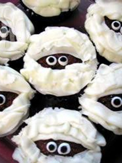 Una foto de Cupcakes de chocolate - Momias