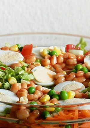 A picture of Nigerian Vegetable Salad.