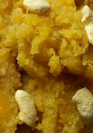 A picture of Mango suji sheera.