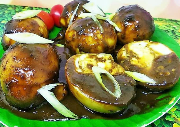 Resep: Telur Bumbu Petis Irit Anti Gagal