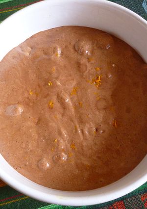 Una foto de Mousse de chocolate a la naranja