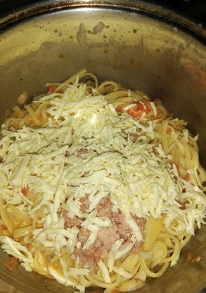 Una foto de Macarrones con leche evaporada