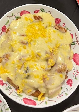 صورة لوصفة بطاطا ودجز مع كريمي صوص
