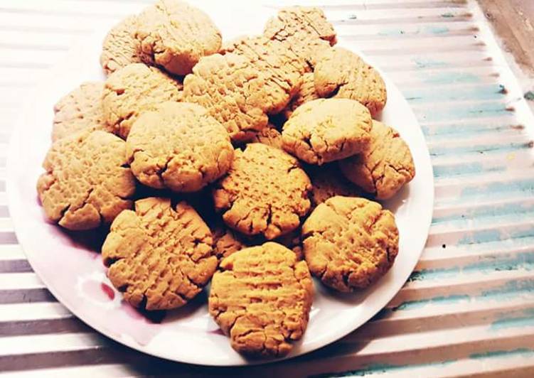 Steps to Prepare Homemade Peanut butter cookies
