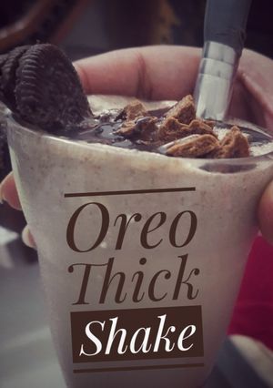 A picture of Oreo Thick Shake.