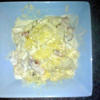 chicken-garlic raviolli carbonara Recipe by russell cary - CookpadAdd CooksnapShare-image