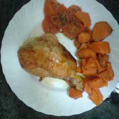 Una foto de Pollo al horno