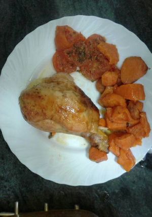 Una foto de Pollo al horno