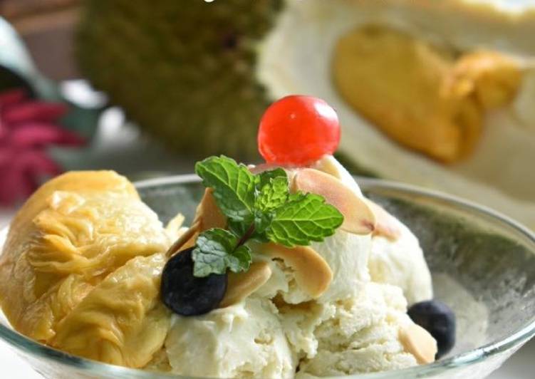 Arahan Memasak Aiskrim Durian Special yang Lezat