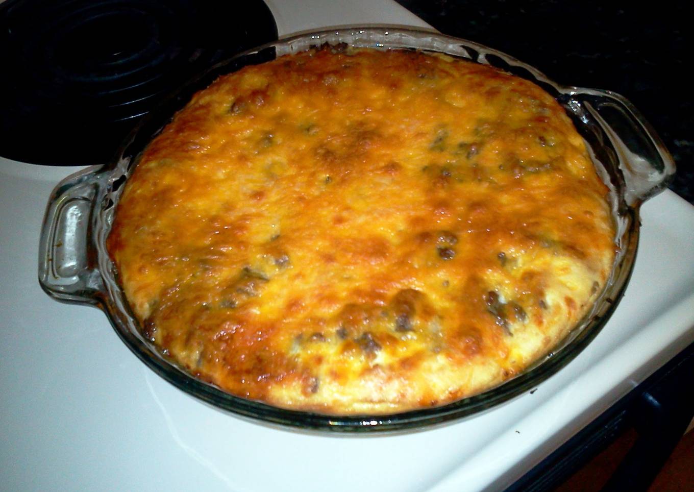 Impossible Cheeseburger Pie