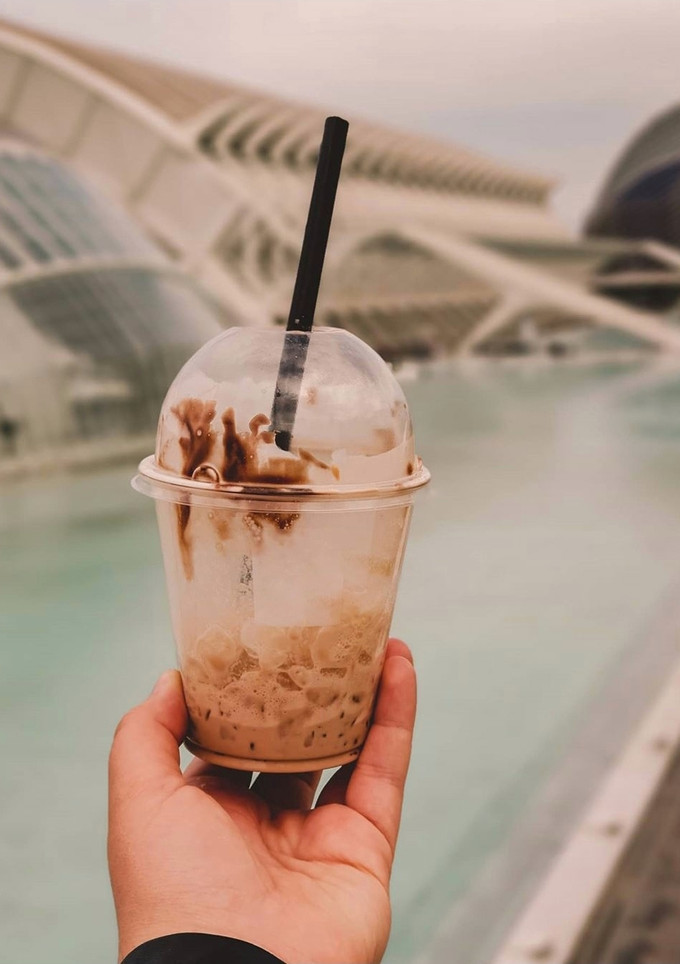 Una foto de Café frappé