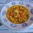 Sopas de Menestron con fideos y pollo