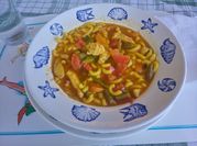 Una foto de sopa de menestrón