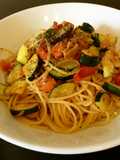 Easy Zucchini, Tomato, and Tuna Pasta