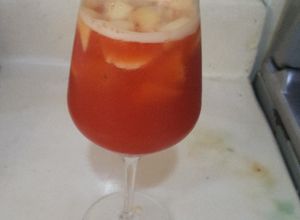 Una foto de Cóctel de frutas sencillo
