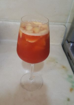 Una foto de Cóctel de frutas sencillo
