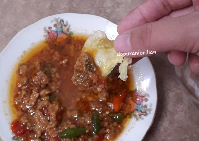 Sambel oncom endes simpel