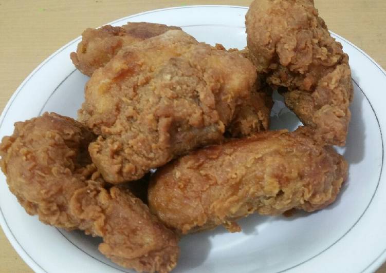 Resep Ayam Goreng Renyah ala KFC rumahan Anti Gagal