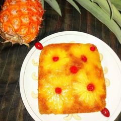 A picture of #Pineapple Upside Down Cake-Eggless.