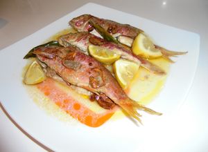 Una foto de Salmonetes al horno