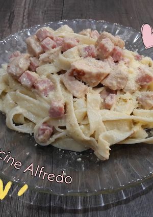Una foto de Fetuccine Alfredo