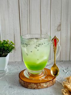 Foto resep Es Kelapa Syrup Melon
