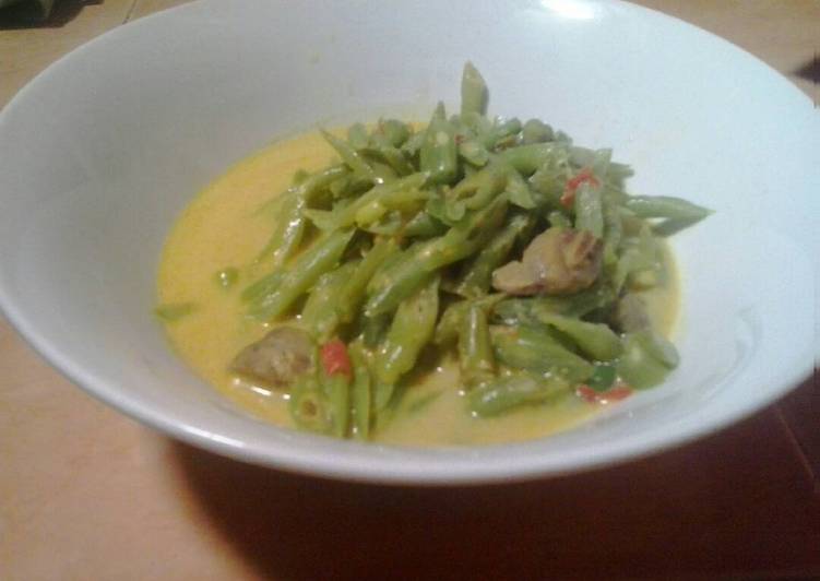 Resep Buncis kuah santan ati ampela yang Bisa Manjain Lidah