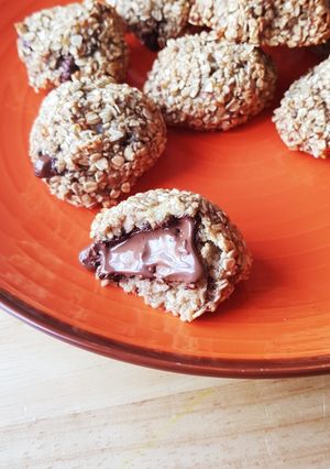Une photo de Croquettes flocons d'avoine banane chocolat