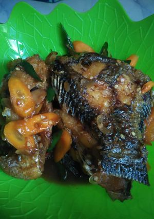 Foto resep Ikan mujaer cabai hijau