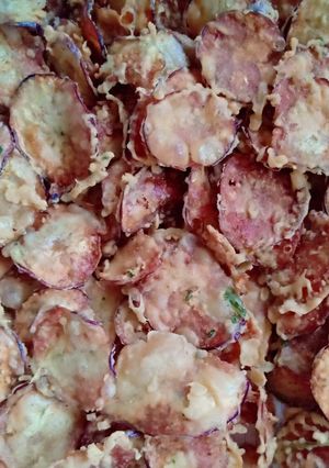 Foto resep Keripik terong ungu