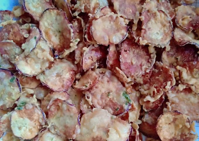 Resep Keripik Terong Ungu Oleh Hani Yuliawati Cookpad