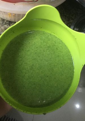 Foto resep Mpasi Jagung Buncis Bayem Kaldu Ayam Kampung 7 bulan